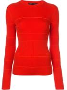 Proenza Schouler Silk Cashmere Knit Crewneck - Red