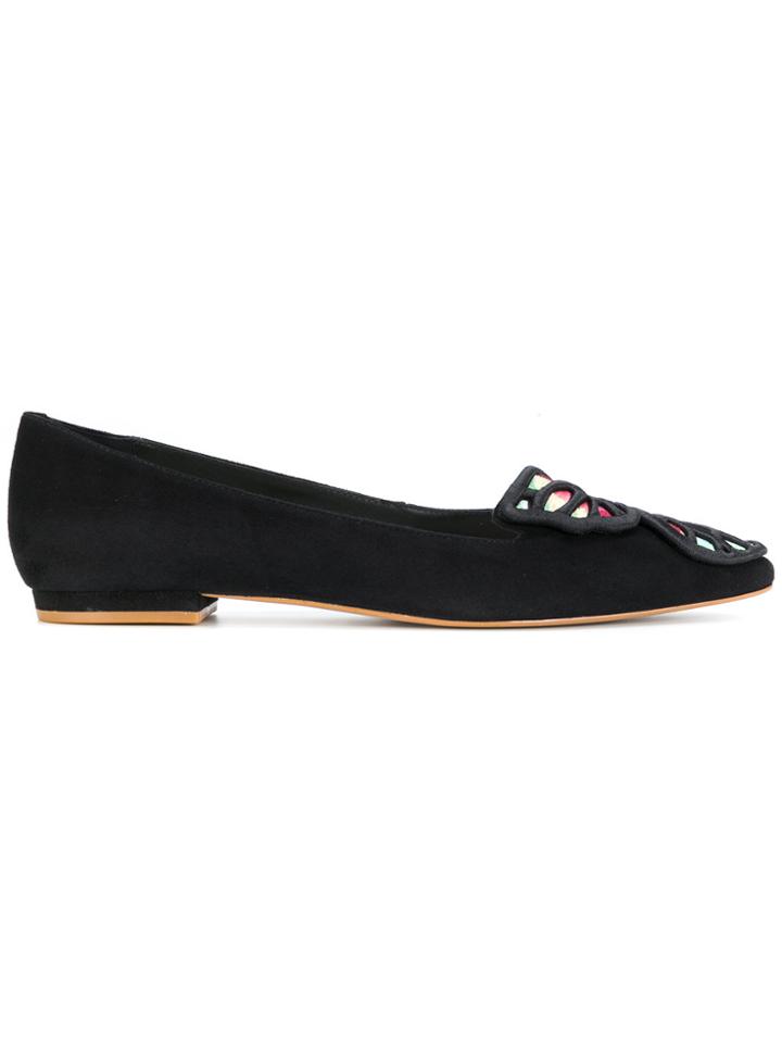 Sophia Webster Bibi Butterfly Ballerinas - Black