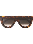 Céline Eyewear Visor Frame Sunglasses - Brown