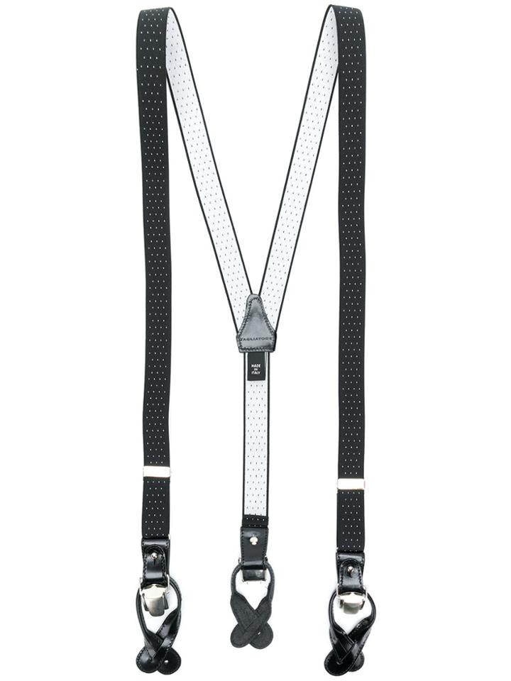 Tagliatore Spotted Braces - Black
