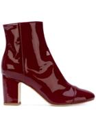 Polly Plume Ally Ankle Boots - Red