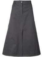 Nina Ricci Midi A-line Skirt - Grey