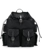 Prada Drawstring Backpack - Black