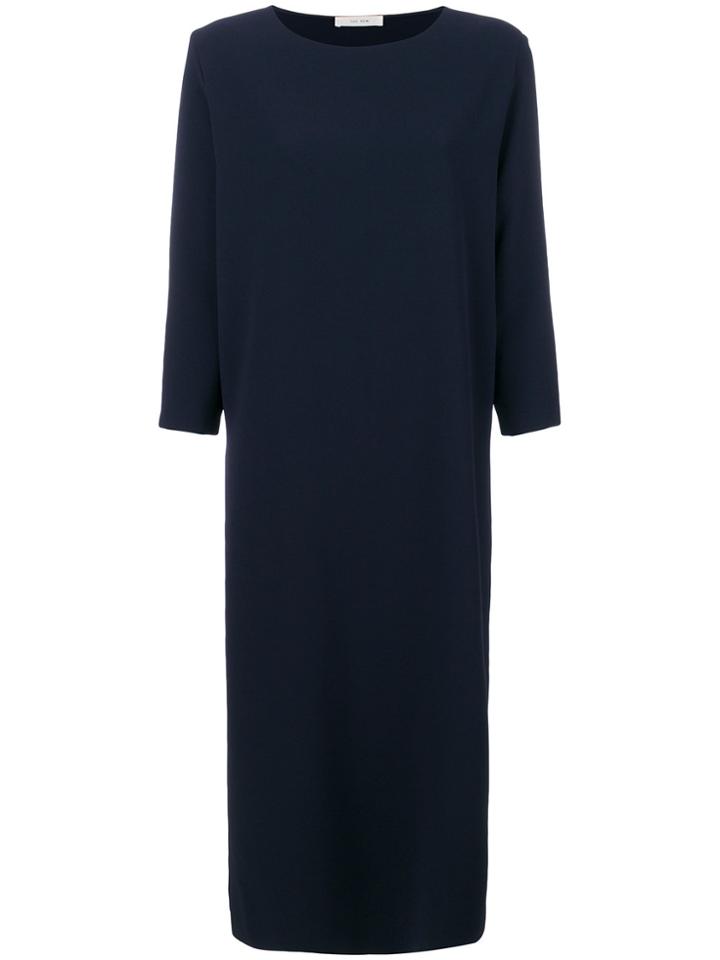 The Row Side Slit Midi Dress - Blue