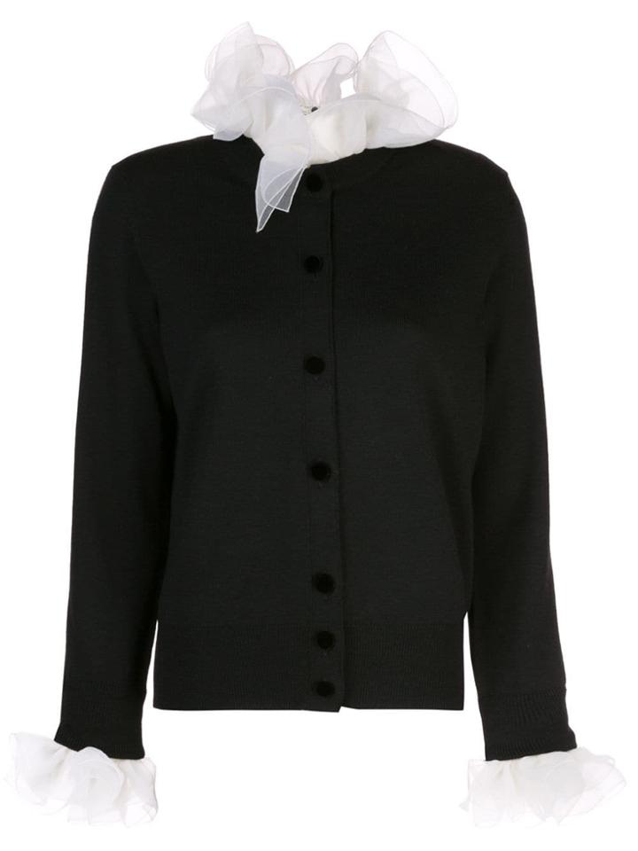 Marc Jacobs Long-sleeve Ruffle Cardigan - Black