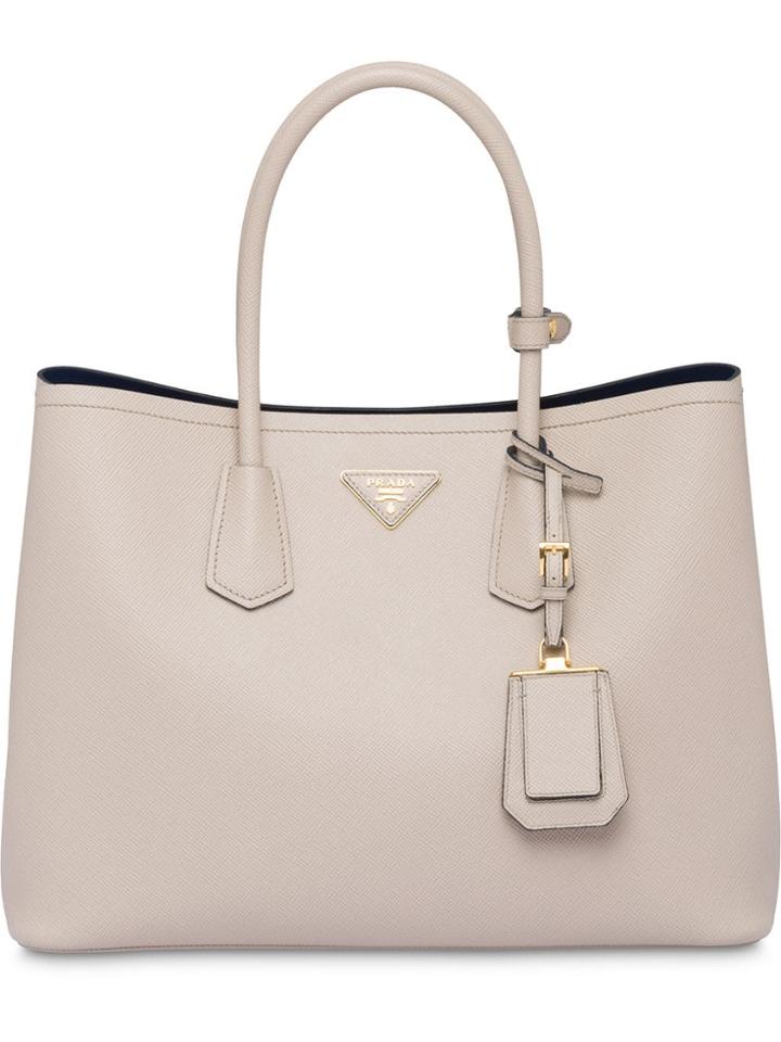Prada Classic Saffiano Tote - Grey