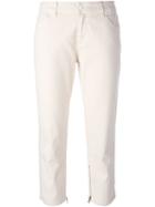 Prada Vintage Cropped Trousers, Women's, Size: 29, Pink/purple