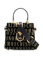Moschino Roman Embroidery Tote Bag - Black