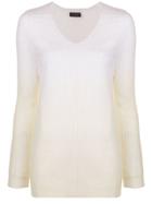 Roberto Collina Gradient Effect Jumper - White