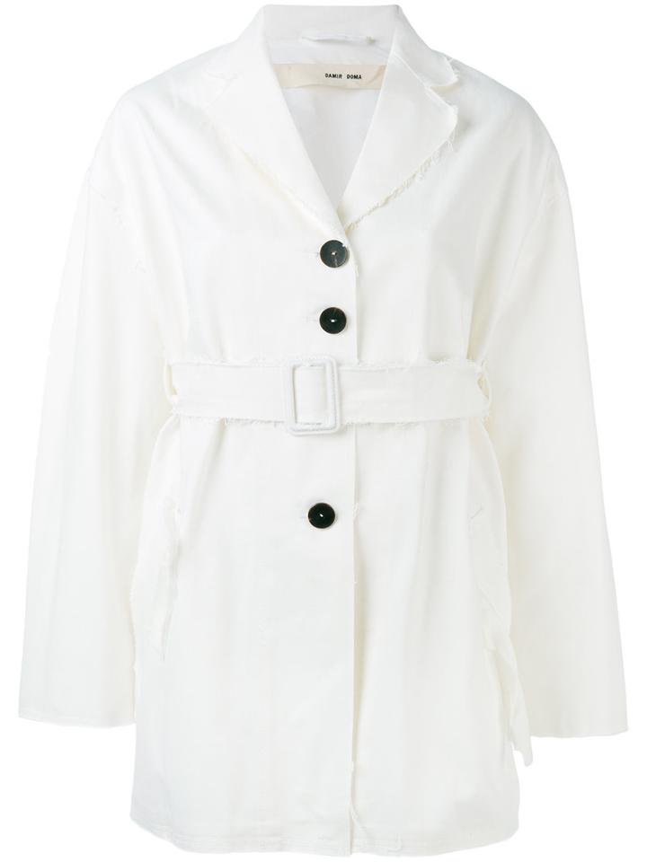 Damir Doma - Jena Coat - Women - Cotton/cupro - S, White, Cotton/cupro