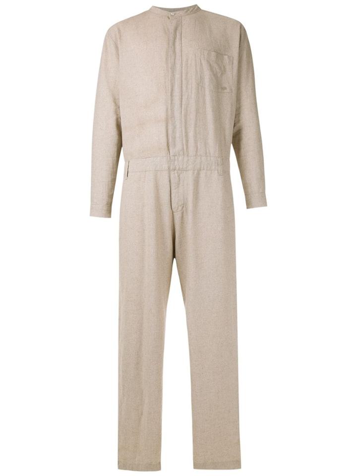 Osklen Sharp Linen Jumpsuit - Neutrals