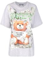 Moschino Rich Teddy Print T-shirt - Grey