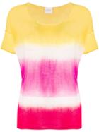 Fine Edge Tie-dye Print T-shirt - Yellow