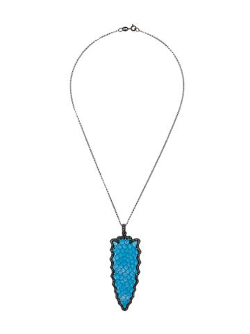 Gemco Dagger Pendant Necklace - Blue