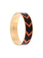 Givenchy Chevron Pattern Bracelet, Women's, Size: Medium, Metallic
