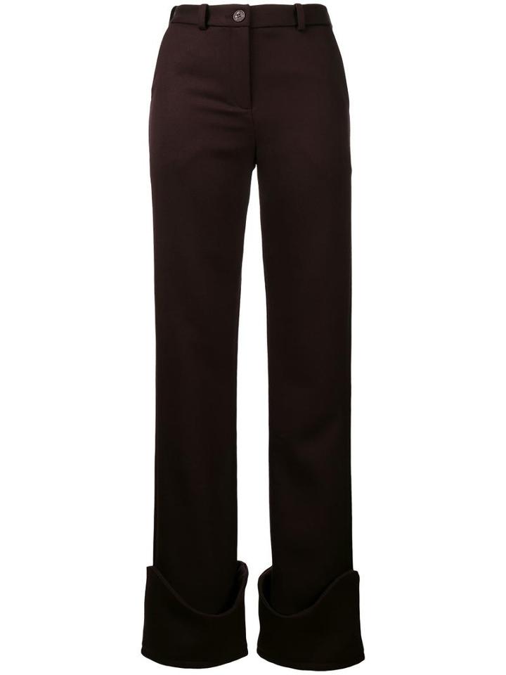 Jacquemus High-waisted Trousers, Women's, Size: 36, Pink/purple, Cotton/acrylic/polyester/virgin Wool