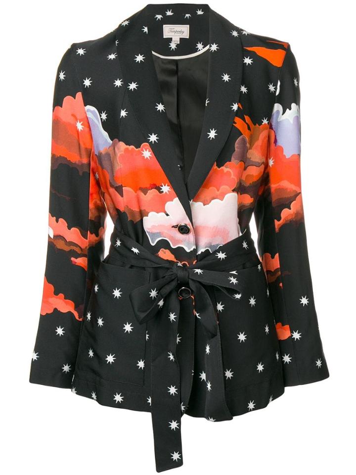 Temperley London Cloud Printed Blazer - Black