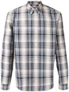 A.p.c. Plaid Shirt, Men's, Size: Large, Blue, Cotton