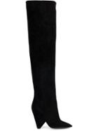 Saint Laurent Niki 105 Thigh High Boots - Black