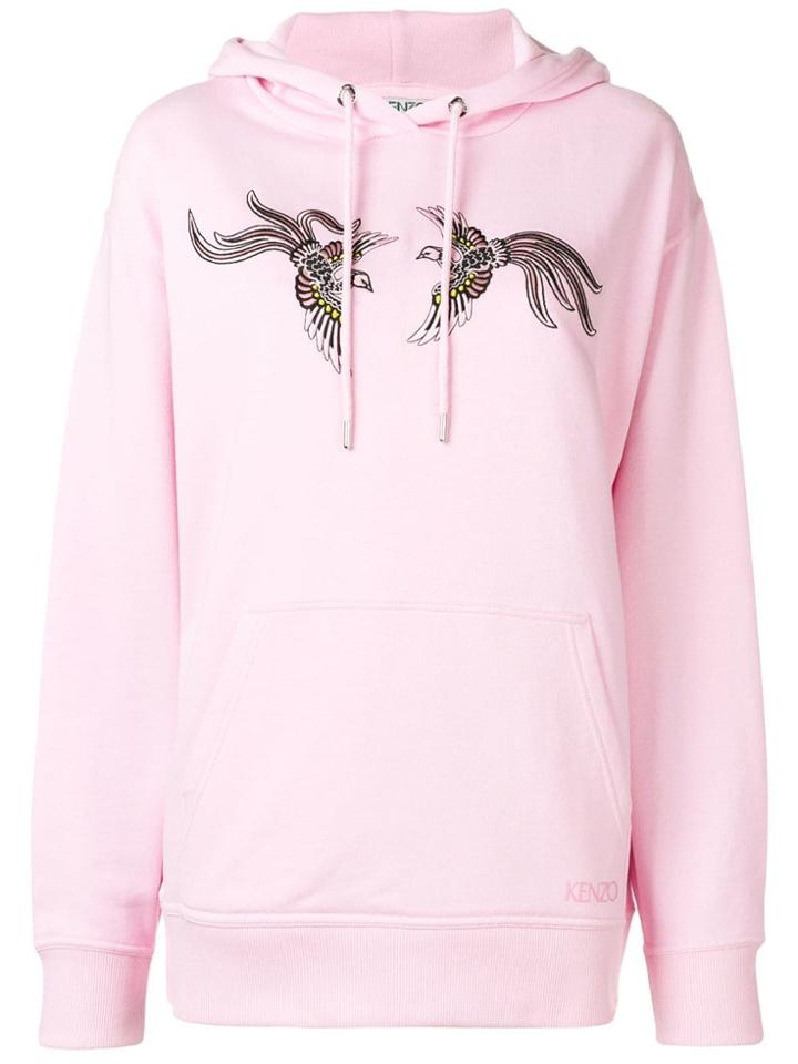 Kenzo Embroidered Hoodie - Pink