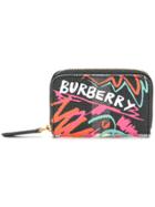 Burberry Logo Zipped Purse - Black