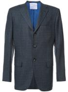 Kiton Checked Blazer - Grey