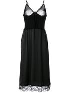 Mcq Alexander Mcqueen Slip Dress - Black