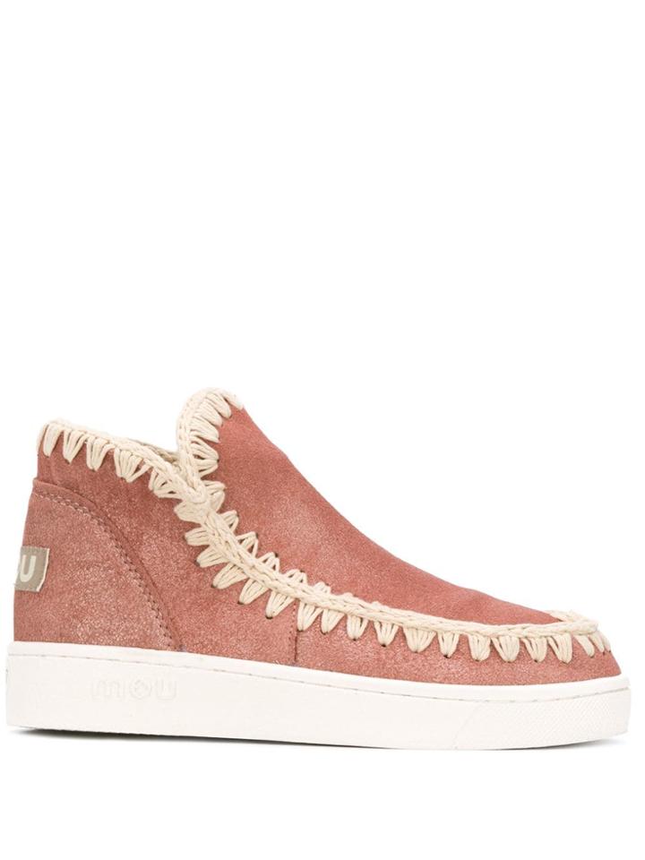 Mou Slip-on Ankle Boots - Pink