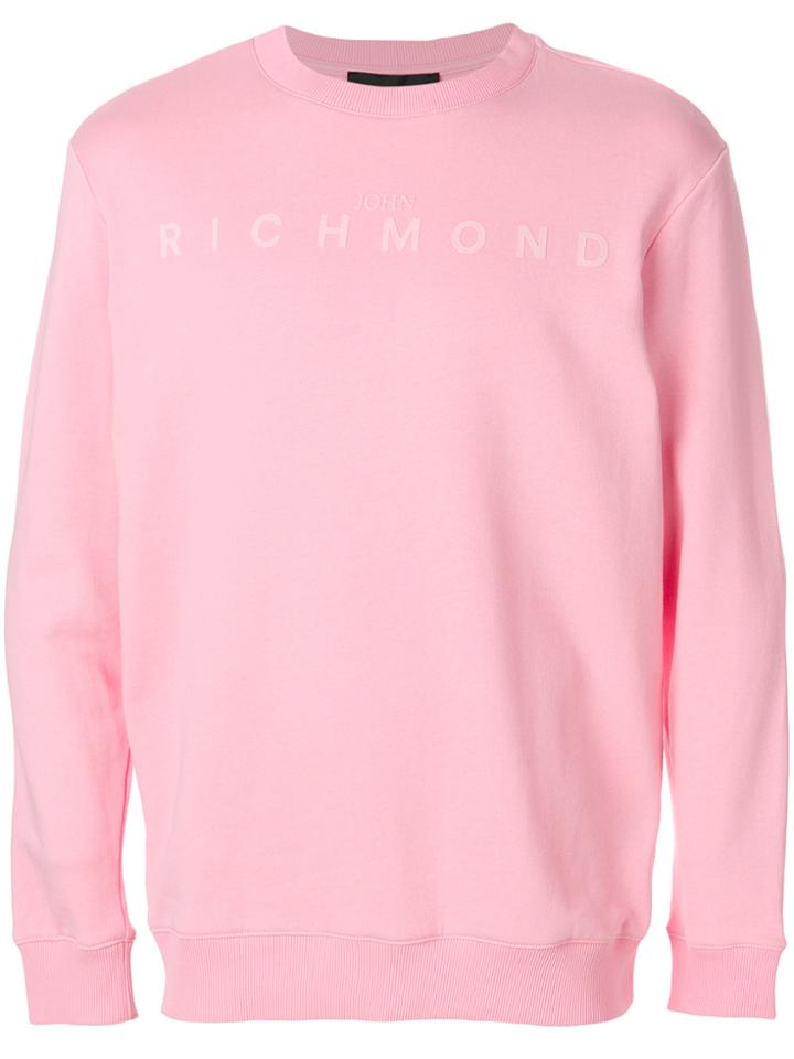 John Richmond Logo Sweatshirt - Pink & Purple