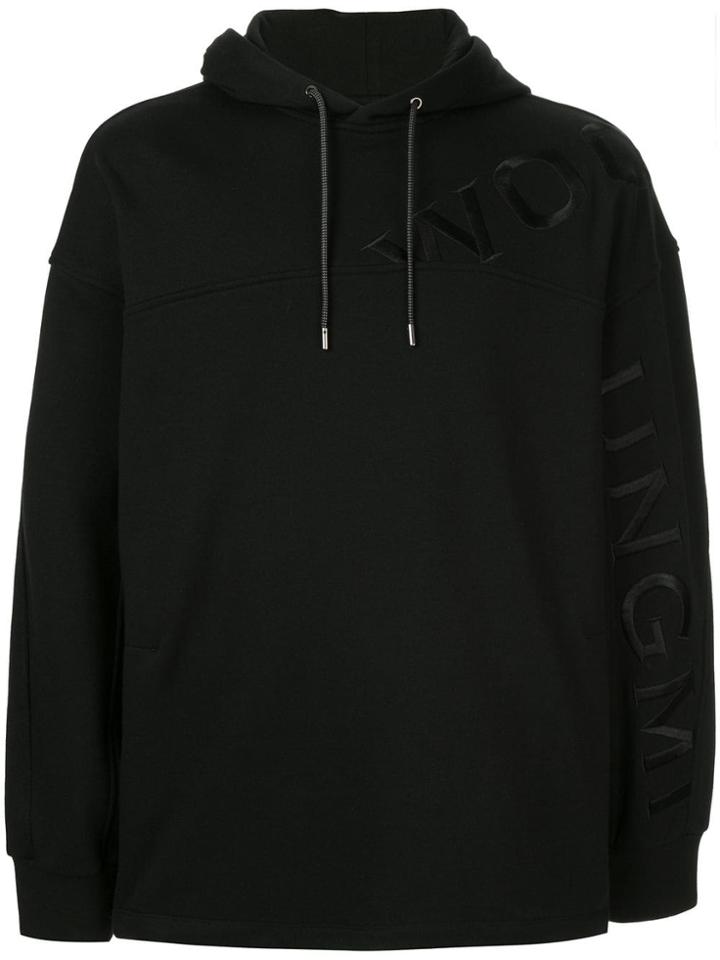 Wooyoungmi Embroidered Logo Hoodie - Black