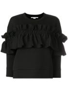 Stella Mccartney Frill Front Sweatshirt - Black