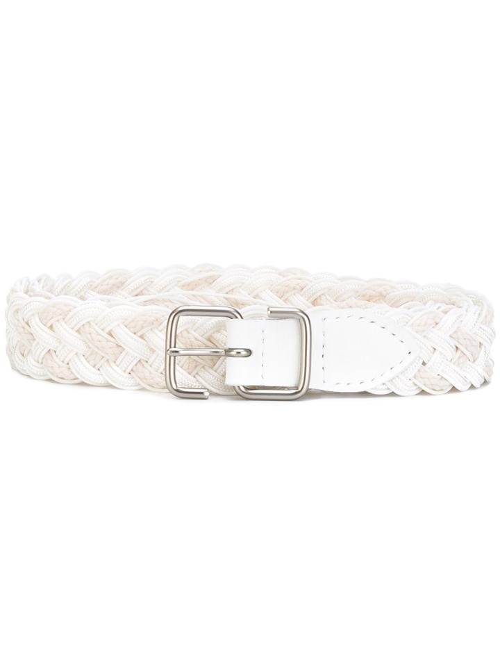 Issey Miyake Men - Woven Belt - Men - Cotton - One Size, White, Cotton