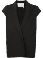 Lanvin Short Sleevel Gilet, Women's, Size: 36, Black, Polyester