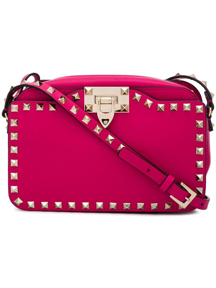 Valentino Rockstud Camera Bag - Pink & Purple