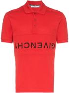 Givenchy Upside-down Logo Polo Shirt - Red