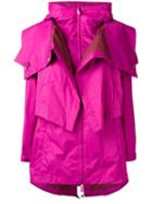 Sàpopa Hooded Parka, Women's, Size: Small, Pink/purple, Polyester