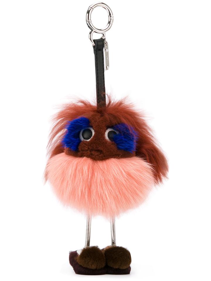 Fendi Dad Bag Charm - Pink & Purple
