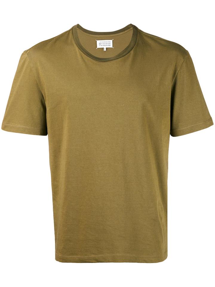 Maison Margiela - Classic Plain T-shirt - Men - Cotton - 46, Green, Cotton