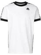 Kappa Logo Print Stripe T-shirt - White