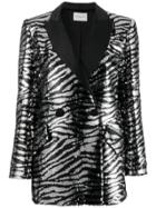Giuseppe Di Morabito Zebra-stripe Sequin Blazer - Black