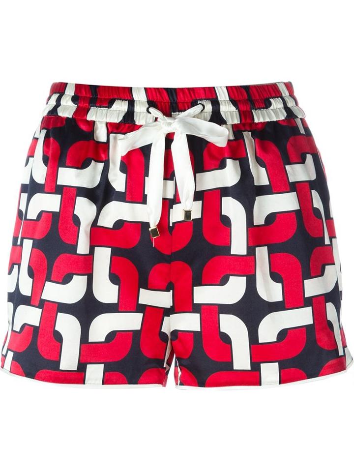 For Restless Sleepers Geometric Print Pyjama Shorts