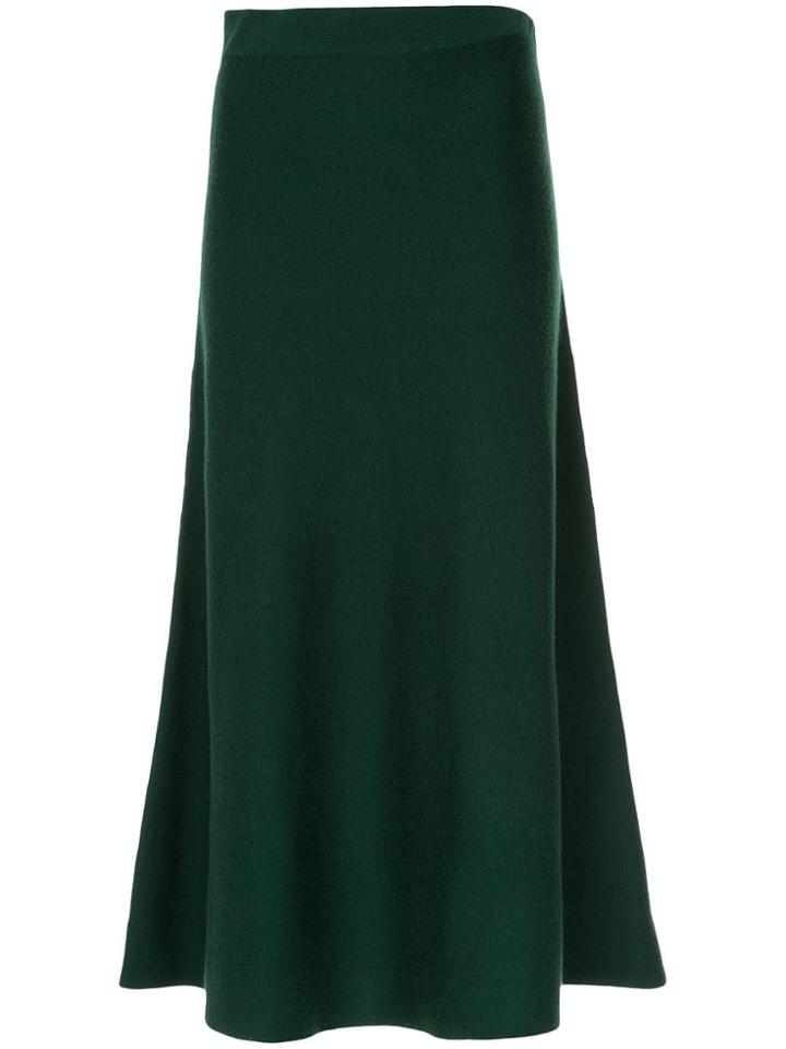 Gabriela Hearst A-line Midi Skirt - Green