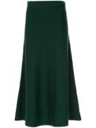 Gabriela Hearst A-line Midi Skirt - Green