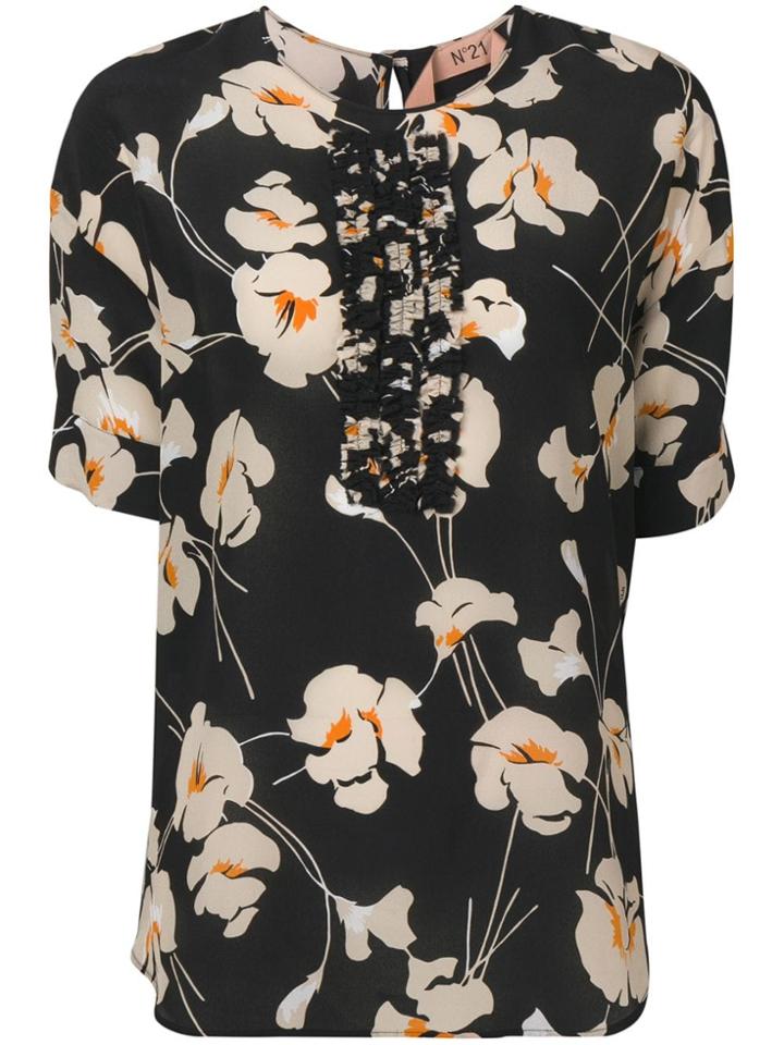 Nº21 Floral Blouse - Black