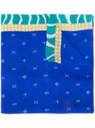 A Peace Treaty Multi Print Scarf - Blue