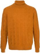 D'urban Turtle Neck Jumper - Yellow & Orange