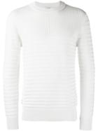 Dondup Ribbed Crew Neck Sweater - White