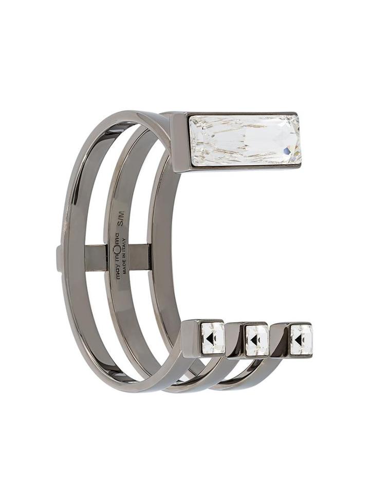 May Moma Baguette Cuff, Women's, Size: Large, Metallic