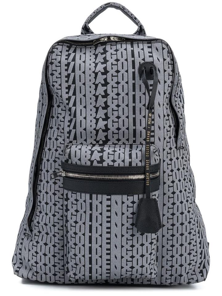 Golden Goose Golden Print Backpack - Black