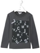 Little Marc Jacobs Jumbled Logo Print Top, Toddler Boy's, Size: 3 Yrs, Grey